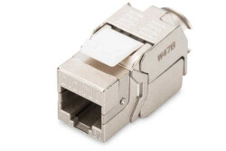 CAT 6A Keystone Jack, zırhlı/shielded, Re-embedded, 500 MHz acc. ISO/IEC 11801:2002 AM2:2009/09, Aletsiz Sonlandırılabilir - 1