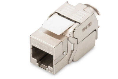 CAT 6A Keystone Jack, zırhlı/shielded, Re-embedded, 500 MHz acc. ISO/IEC 11801:2002 AM2:2009/09, Aletsiz Sonlandırılabilir - 1