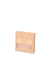 Netlınk 45x45 Face Plate 2 Port - 3