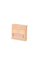Netlınk 45x45 Face Plate 2 Port