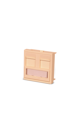 Netlınk 45x45 Face Plate 2 Port - 1