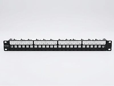 ProsConn Cat6 UTP Modular Patch Panel 24 Port (Unloaded) - 1